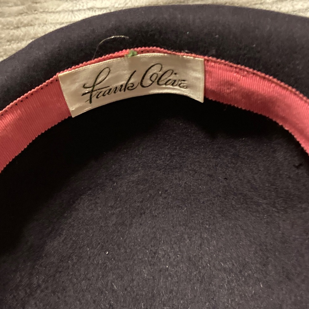 Frank Oliver Elegant Black Bowler Hat with Feather Detail. - Picture 2 of 3